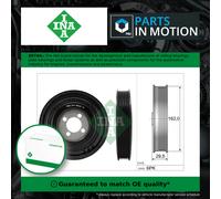 Crankshaft Pulley (TVD) fits FIAT QUBO 225 1.3D 2008 on INA 46819147 55200498