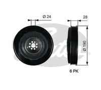 GATES TVD1133 Crankshaft pulley