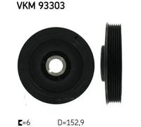Belt Drive Crankshaft Belt Pulley SKF VKM 93303 Fits Citroen Fiat Peugeot 206