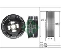 Crankshaft Pulley with vibration absorber 544 0167 10 INA for FORD VOLVO