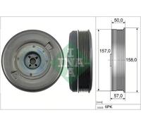 Crankshaft Pulley with vibration absorber 544 0513 10 INA for AUDI A4 B9 A5