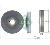 Crankshaft Pulley with vibration damper 544 0039 10 INA for PEUGEOT CITROËN FIAT