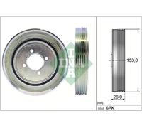 Crankshaft Pulley (TVD) 544004010 INA Torsional Vibration Damper 0515L7 0515Q6