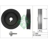 Crankshaft pulley with vibration damper 544 0054 20 INA for NISSAN DACIA RENAULT