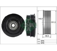 INA 544 0069 10 Crankshaft pulley