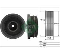 INA 544 0082 10 Crankshaft pulley