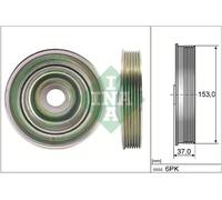 Crankshaft Pulley with vibration damper 544 0097 10 INA for CITROËN PEUGEOT FIAT