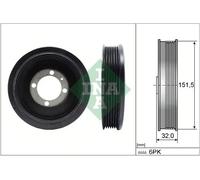 Crankshaft Pulley with vibration damper 544 0123 10 INA for OPEL CHEVROLET