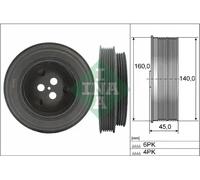 INA 544 0131 10 Crankshaft pulley