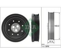Crankshaft Pulley (TVD) 544013410 INA Torsional Vibration Damper 1124891 1151394