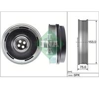 Crankshaft Pulley (TVD) fits MINI COUNTRYMAN COOPER F60 2.0D 2016 on INA Quality
