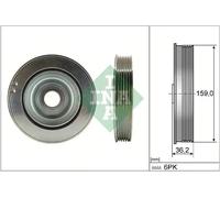 Crankshaft Pulley with vibration damper 544 0173 10 INA for CITROËN PEUGEOT DS