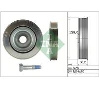 INA 544 0173 20 Crankshaft Belt Pulley Set Fits Citroën Ds Opel Peugeot Vauxhall