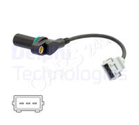 Crankshaft Pulse Sensor DELPHI Fits VW Lt 28-35 II 28-46 Mk Box Bus 75906433B