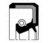 Crankshaft seal o-ring FPM (fluoride rubber) NK143 PAYEN for MITSUBISHI HYUNDAI