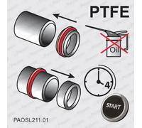 Crankshaft seal o-ring PTFE (polytetrafluoroethylene) NA5013 PAYEN for FORD