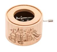 Crankwerk green-line Musical Box Bamboo with the Title Melody of Three Hazelnuts for Cinderella Cinderella Design Edition Framed