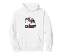 Cranky American Flag Crankbait Fishing Lure Pullover Hoodie
