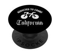 Cranky, California, Bicycle Lover, Cycling, Cyclist PopSockets Adhesive PopGrip