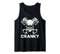 Cranky Car V8 Engine Crankshaft Cars Lover, Mechanic Tank Top