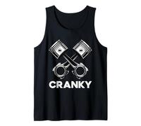 Cranky Car V8 Engine Crankshaft Cars Lover, mechanic Tank Top