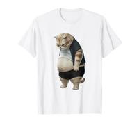 Cranky Cat Owner Humor Big Belly Chubby Fat Cat T-Shirt