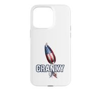 Cranky Fishing Spoon Lure American Flag Patriotic Case for iPhone 15 Pro Max