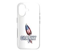 Cranky Fishing Spoon Lure American Flag Patriotic Case for iPhone 17