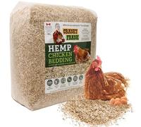 Cranky Frank Chicken Hemp Bedding - 75 Usable Liters, 20 LB - All Natural, Dust-Free, Bedding for Chickens and Pets - Super Absorbent