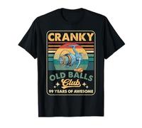 Cranky Old Balls Club Funny Fisherman 99 Years Of Awesome T-Shirt