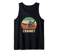 Cranky Vintage Funny Bicycle Lover Cycling Cranky Humor Tank Top