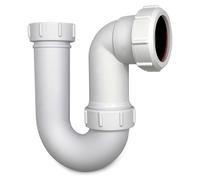CranPlas | P Trap 32MM | Sink Waste Trap | Kitchen Sink Waste Trap | Universal Sink Pipe Fittings | Easy Installation | Durable Polypropylene | Leak-Proof Design | Fits Plastic, Copper, Lead Pipes