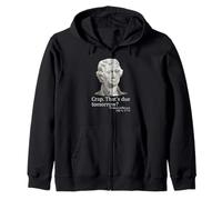 Crap That's Due Tomorrow Thomas Jefferson Funny 4th of July Zip Hoodie