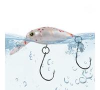 Crappie Crank Bait, Hard Swimming Bait with Hook, Floating Minnow Crankbait, Artificial Bait for Salt and