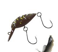 Crappie Crankbaits - Rigid Swimming Lure with Hooks, Floating Lure and Crank Minnow Bait for Catfish, Perch, Trout and Pike Perch