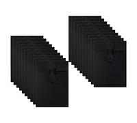 Crapyt 20 PCS Kraft Black Paper Envelope for Document, 5.51"×3.94"(L×W)
