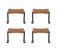 Crapyt 4 Pcs Handles for Trays, 3.46" × 3.35" Side Fixing Handles for Wooden Serving Trays, Wood Cutting Board Metal Side Fixing for Pallets, Cutting Boards, Wooden Crates