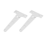 Crapyt 8" Marine Grade Heavy Duty Boat Hatch T Hinge, 316 Stainless Steel Barn Door T-Strap Hinges with Screws, for Yachts, Windows, Lockers, Cabinets, Decks, Doors and Toolboxes, 2 Pcs