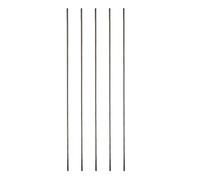 Crapyt Silver M2 Pushrod Linkage Rods 304 Stainless Steel for RC Airplane,Boat,Helicopter Round Shaft 5 PCS Replacement 200×2mm/7.87"×0.08"(L×D)