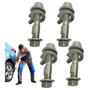 Crash Adjustment Screws - Wheel Alignment Kit for Vehicle Suspension | Steel with Eccentric Design, Adjustable Tyre Positioning Screws, 4 x Crash Screws for Automatic Handling