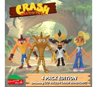 CRASH BANDICOOT Action Figures with MASKS