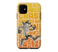 Crash Bandicoot Repeating Typography Retro Video Game Case for iPhone 11