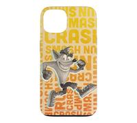 Crash Bandicoot Repeating Typography Retro Video Game Case for iPhone 13