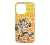 Crash Bandicoot Repeating Typography Retro Video Game Case for iPhone 15 Pro Max