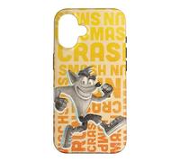Crash Bandicoot Repeating Typography Retro Video Game Case for iPhone 16
