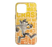 Crash Bandicoot Repeating Typography Retro Video Game Case for iPhone 16 Pro Max