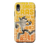 Crash Bandicoot Repeating Typography Retro Video Game Case for iPhone XR