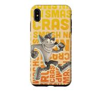 Crash Bandicoot Repeating Typography Retro Video Game Case for iPhone XS Max