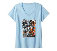 Crash Bandicoot Retro Vintage Crash Aku Aku Graffiti Poster V-Neck T-Shirt