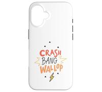 Crash Bang Wallop Lightning Laugh Logo Phrase Print Case for iPhone 16